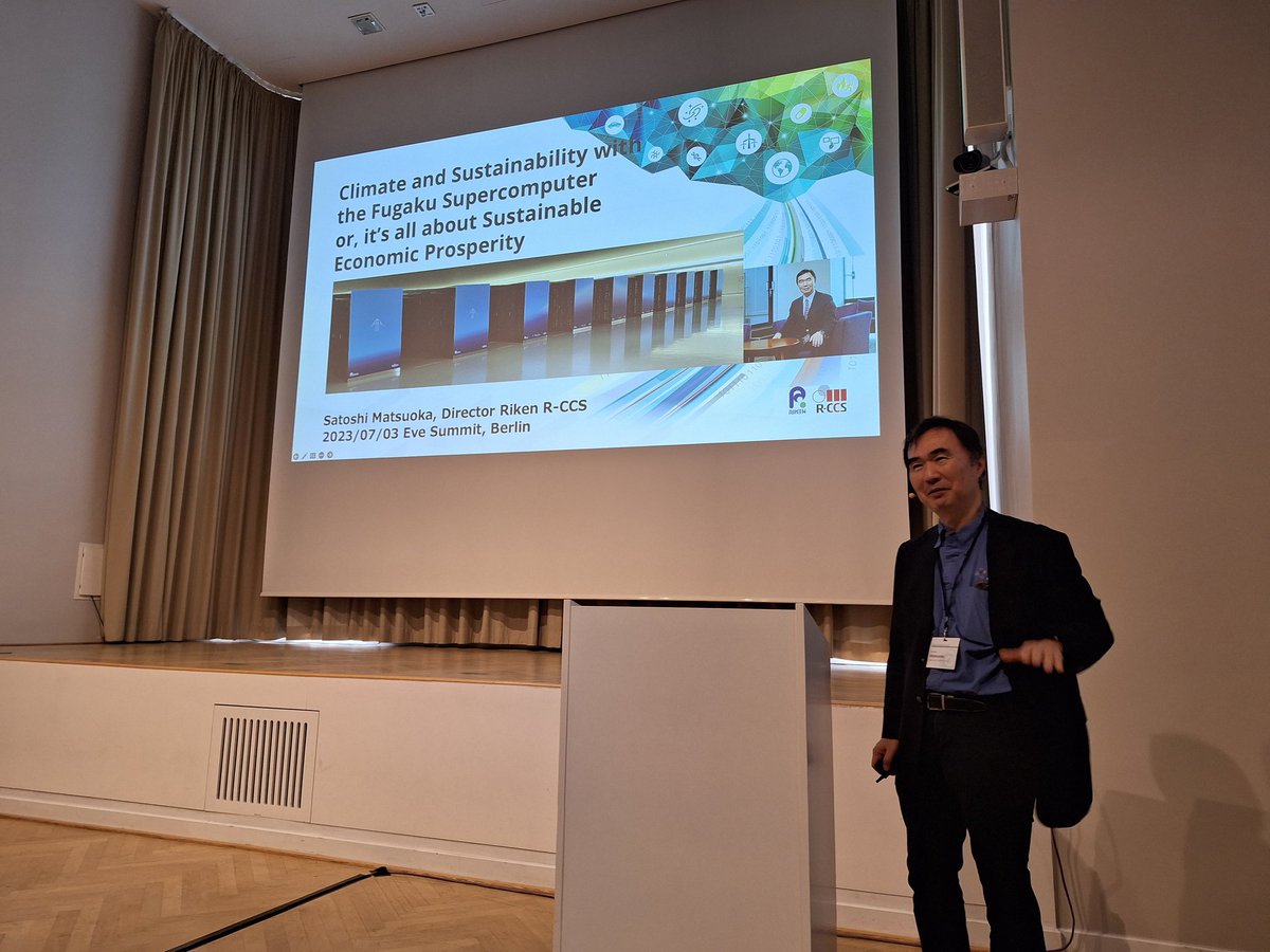 thoefler's tweet photo. Satoshi Matsuoka @ProfMatsuoka tells us how Supercomputing saved Japan billions of dollars in economic downturn during covid. Fugaku's ROI is 68-90 times!

The opportunity for EVE is similar or even bigger! Let's unite and reap it together combining #HPC and #AI. https://t.co/1m4Ke6VCui
