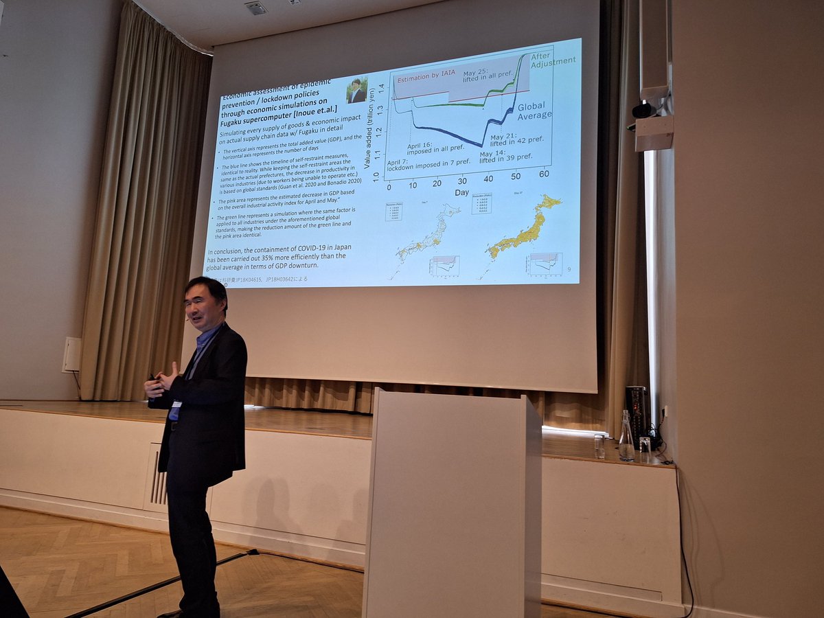 thoefler's tweet photo. Satoshi Matsuoka @ProfMatsuoka tells us how Supercomputing saved Japan billions of dollars in economic downturn during covid. Fugaku's ROI is 68-90 times!

The opportunity for EVE is similar or even bigger! Let's unite and reap it together combining #HPC and #AI. https://t.co/1m4Ke6VCui