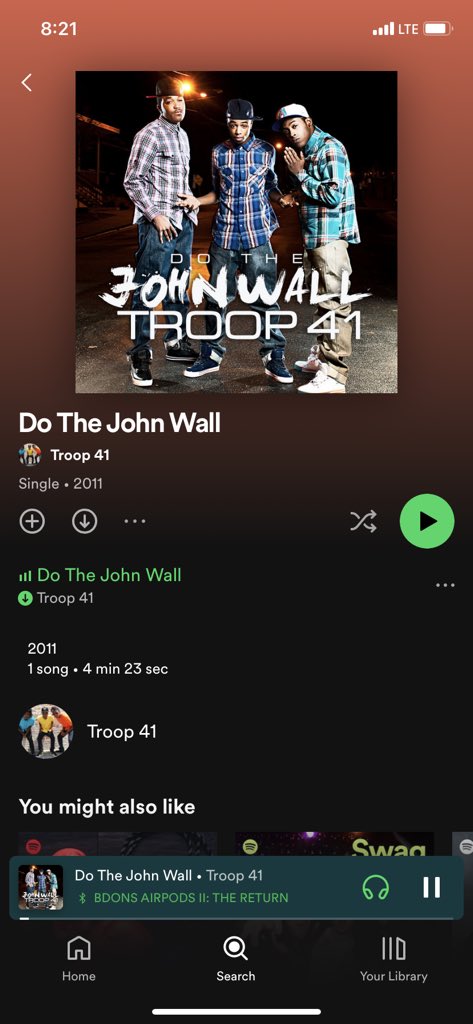 whoisbdon's tweet photo. The prime of Wizards basketball was not Agent 0, not Wes Unseld ‘78 chip, not MJ, it was Wall mania when this song dropped https://t.co/ocKZEGlC8B