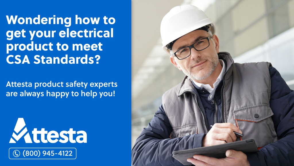 Attesta can approve your products to the appropriate CSA, UL, and NFPA standards through our #FieldEvaluation and #ProductCertification programs. Contact us today! ➡️ attestasafety.com 📞 (800) 945-4122 #productsafety #canadianelectricalcode #nationalelectricalcode