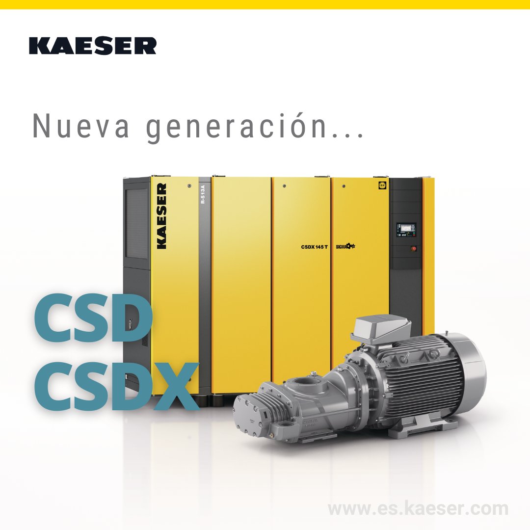 NUEVOS CSD / CSDX 💨🌏🌼

- La mejor solución para grandes consumidores 
- Posibilidad de recuperación de calor
- Silencioso y confiable

#airecomprimidoindustrial #kaesercompresores #compresores #compresoresdeaire #eficiencia #recuperaciondelcalor