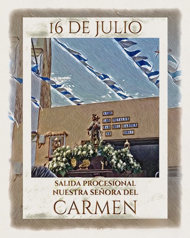 Horario e Itinerario Salida Procesional Ntra. Señora del Carmen de El Campillo (Utrera) 2023