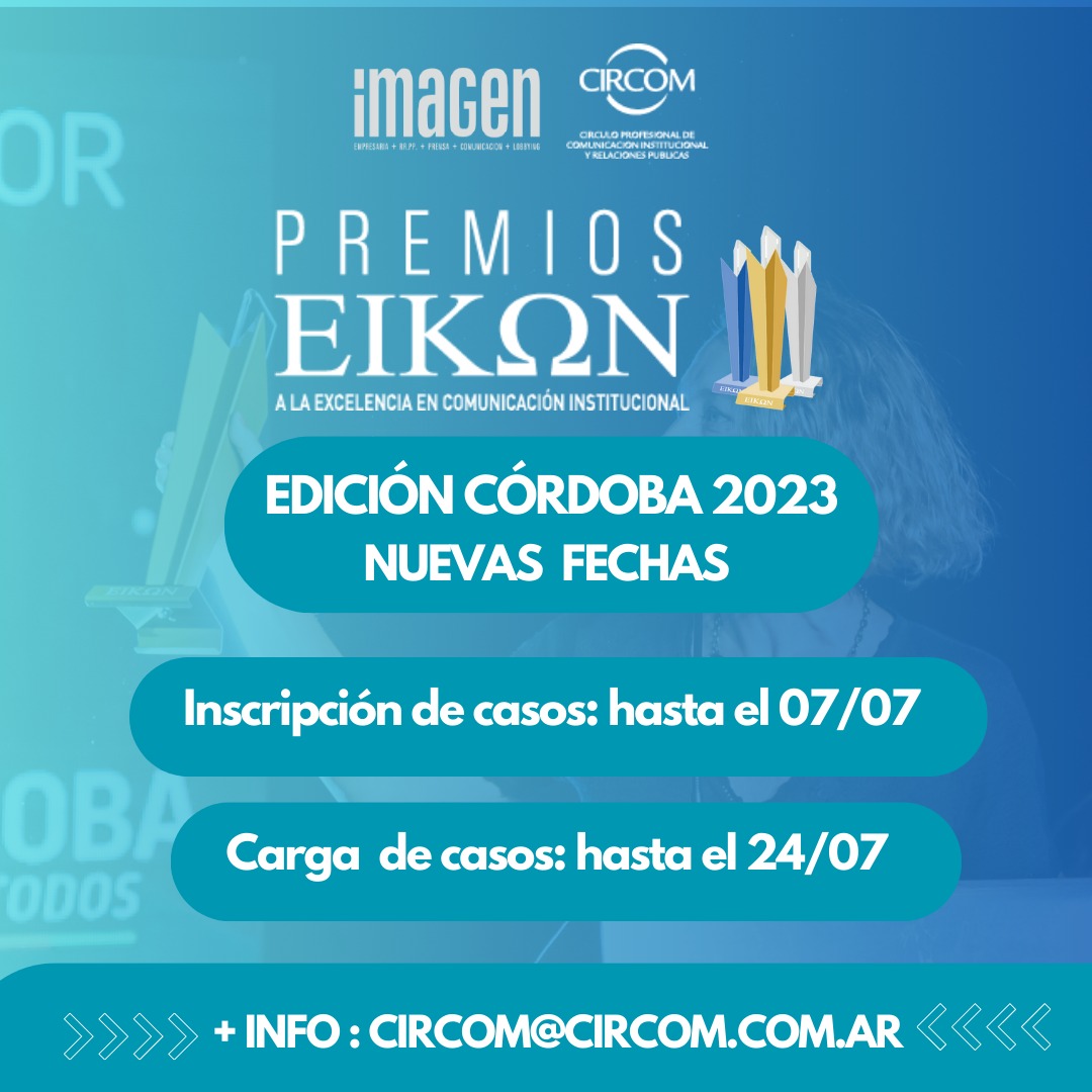 CircomCBA's tweet photo. Nuevas fechas para Inscripción y Carga de casos EIKON Córdoba 2023

Para revisar bases y condiciones, instructivo de carga  y guía de presentación de casos., consultar el siguiente link 👉https://t.co/X7r3wbf4jm https://t.co/nDziAJ6g6G