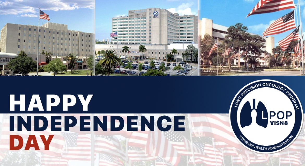 Happy 4th of July to you and your families !  On this Independence Holiday week end, we keep in mind our Veterans, standing and fallen, who are at the forefront of all the work that we do.  Wishing all of you a wonderful, happy and safe holiday.  #visn8lpop #IndependenceDay