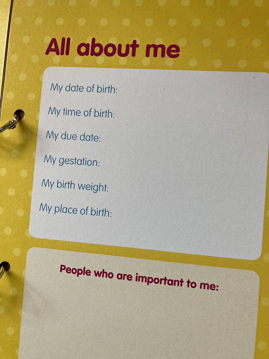 TVWNeonatal's tweet photo. Excited that our Neonatal Journey Cards are being piloted in 4 of our units. A fantastic opportunity for these teams and families to be involved in developing this new resource. https://t.co/JZlmyNQywL