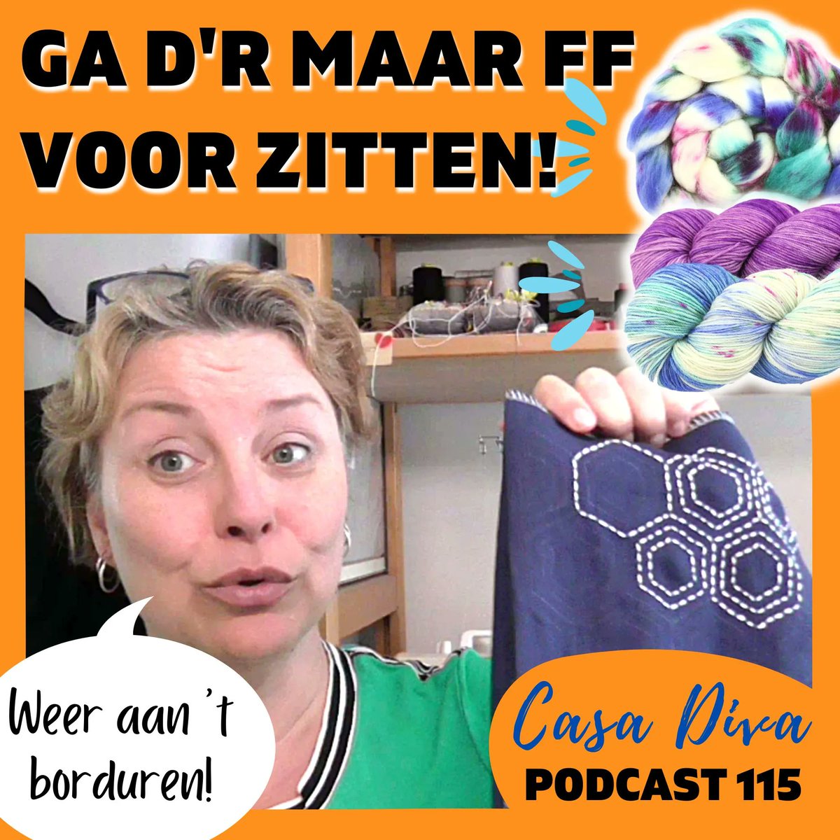 DutchWoolDiva's tweet photo. 🌸 Goedemaandag! Er staat weer een podcast online voor jullie! 😘 🎥
Ik brei (een sok), ik naaide (een bloesje), ik kocht (stoffen), ik borduur (#sashiko ), ik kreeg (een cadeautje van @madebyjurieke) +Shop Update #Garenset van de maand en #DivaDosis!

📺 https://t.co/Dl9iiyn19v https://t.co/N6l8SVvbWu
