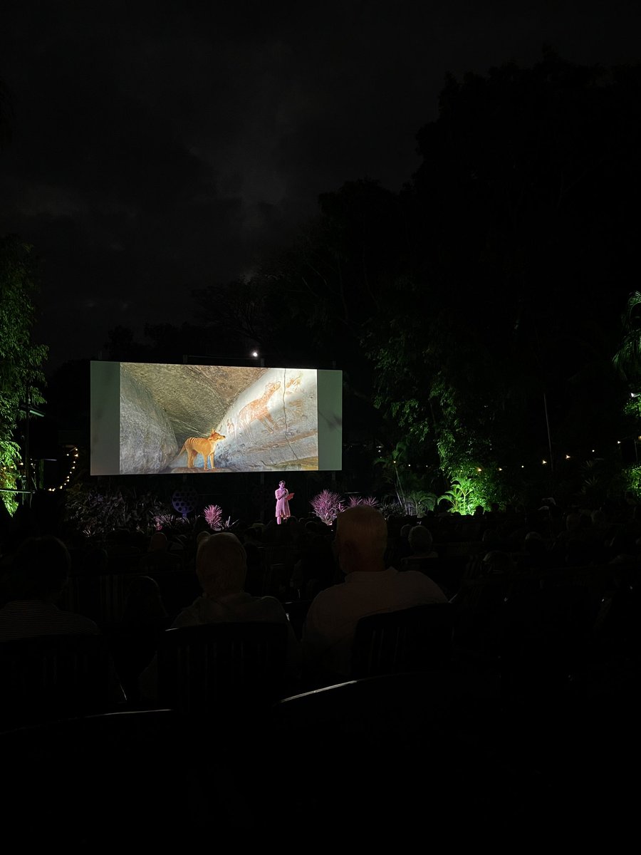 LucynakWild's tweet photo. Wonderful screening of Tiger on the Rocks, telling the history of Thylacinidae in Australia 🎥 And, much conversation on de-extinction among other topics…

An excellent panel of geneticists, conservation biologists, Traditional Owners and filmmakers!

#ESAus2023 https://t.co/LMv9OISklw