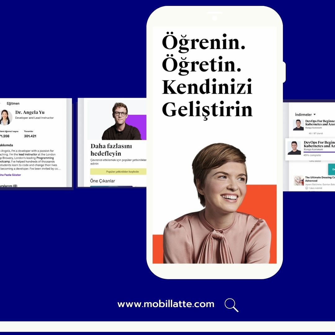 mobillattecom's tweet photo. #Udemy ile alanında uzmanlardan #eğitim alarak dünyanın dört bir yanındaki bilgilere erişebilirsin. 🎓

Uygulamayı indir, kendini geliştir.

#mobillatte #mobiluygulama https://t.co/xvXg60yH2E