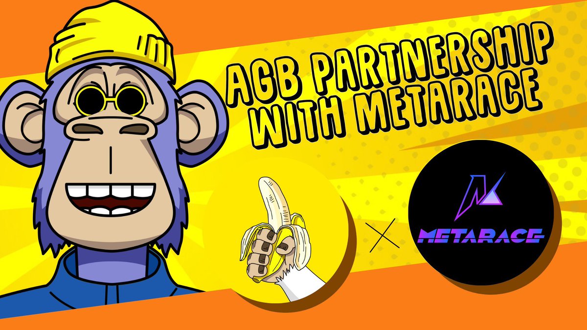 🤝 @MetaRace_io has entered into a strategic partnership with <a href="/AGBCoin/">Apes Go Bananas</a>.

🍌 #AGB (Apes Go Bananas) is a meme coin that is entirely decentralized and driven by its community. It was initiated by members from the #BAYC and #HAPE communities.

🔽 VISIT
metarace.io