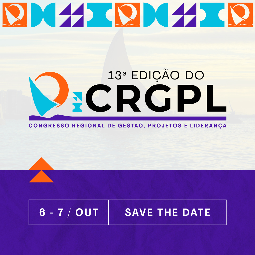 📢 Save the Date! 👊

13º Congresso Regional de Gestão, Projetos e Liderança

06 e 07 de outubro de 2023

👥 Dois dias de aprendizado, networking e insights incríveis para impulsionar sua carreira e projetos. Não perca!

📣 Em breve mais informações.