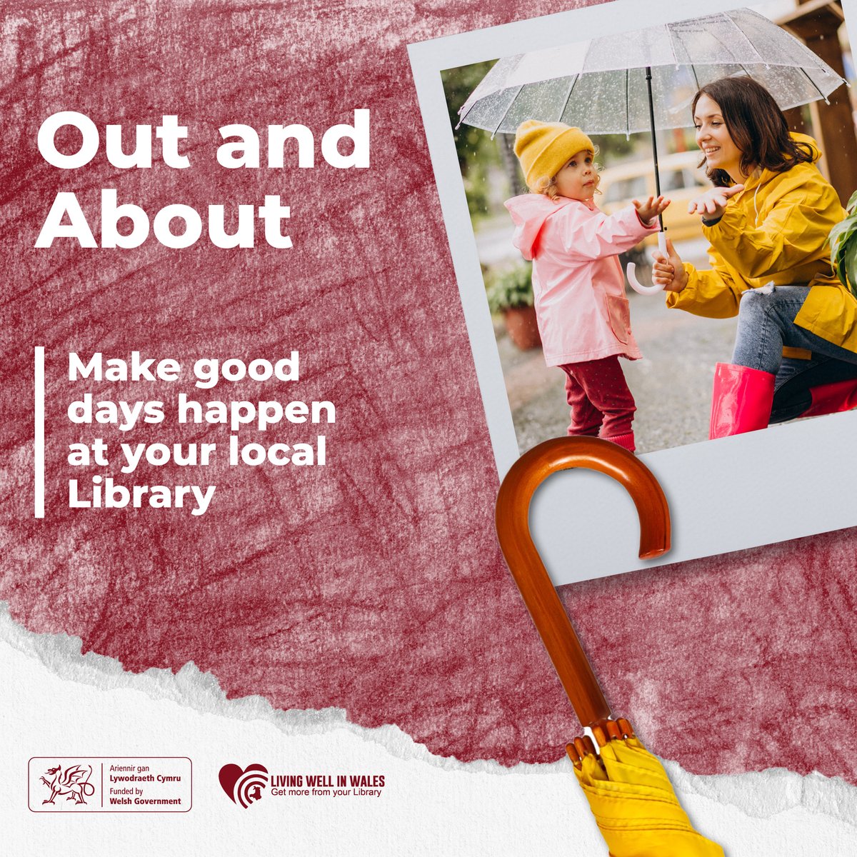 Make good days happen - meeting a friend for a chat in the library, going for a coffee, a play date or a walk after your visit can make all the difference in your day. Click here to find out what’s on at your local library aura.wales/libraries/