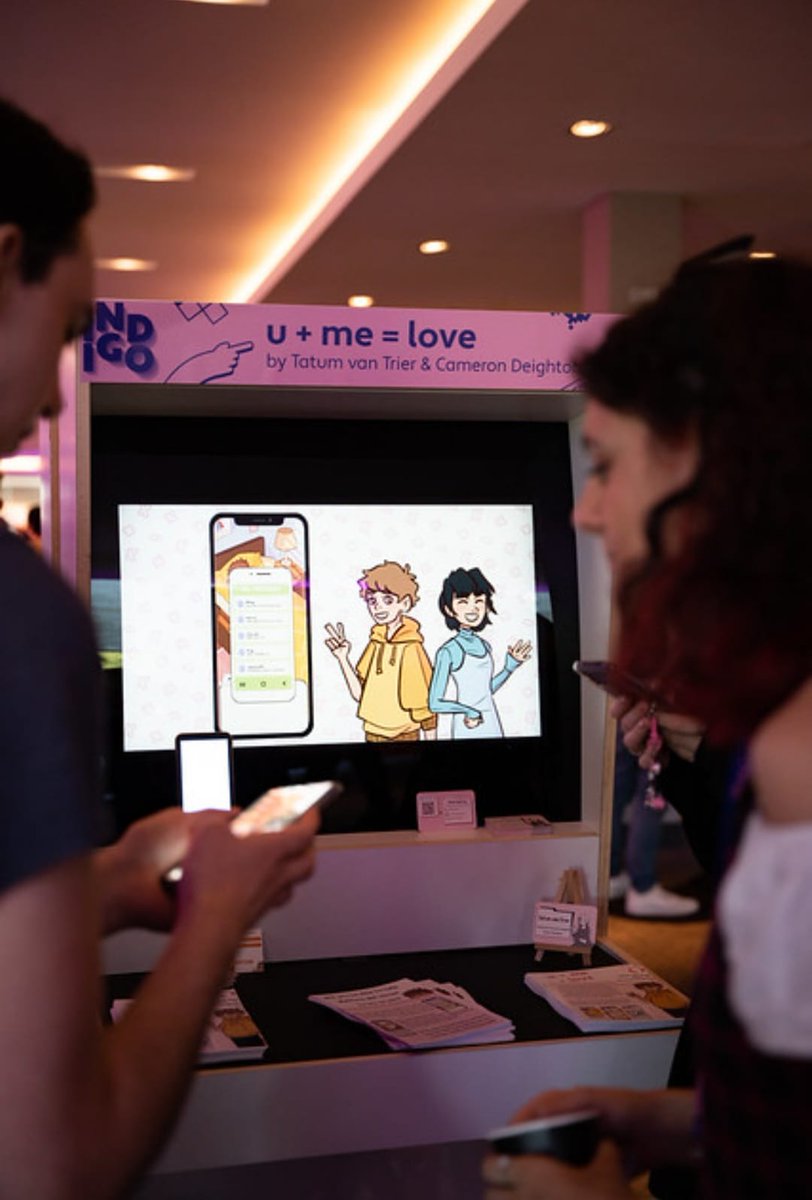 TaytoPotatoe's tweet photo. Two weeks ago I got the opportunity to showcase our game "u + me = love" at the INDIGO Discover Showcase. It was amazing to share this passion project with so many wonderful people from the Industry. I had a blast! #indigo2023 #dutchgamegarden #indiegame #appliedgame #gamedesign https://t.co/Mk71r7c5u4