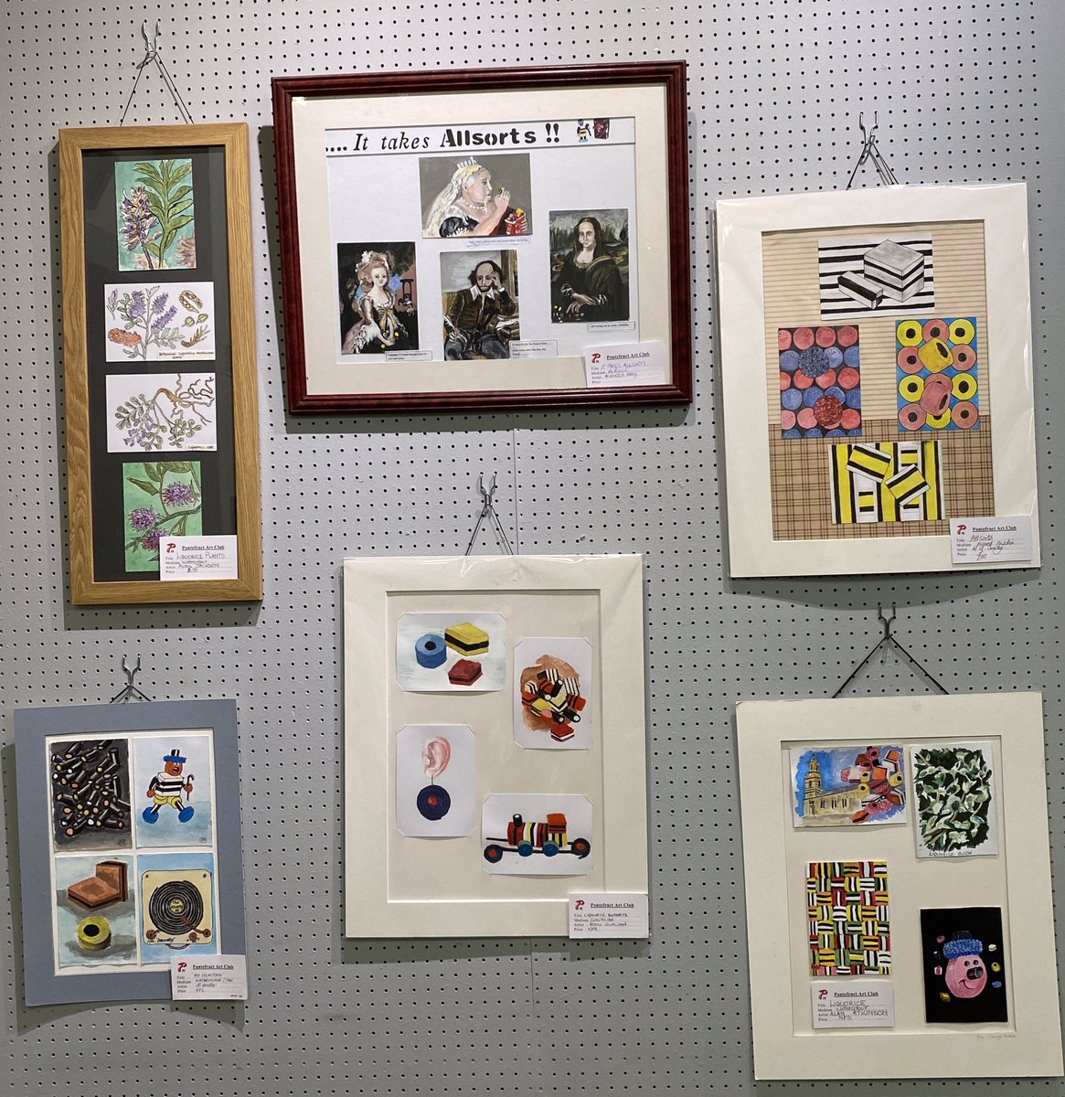 We have created Liquorice Postcards to celebrate our town’s connection to Liquorice. They can be seen in Pontefract Library during this week.