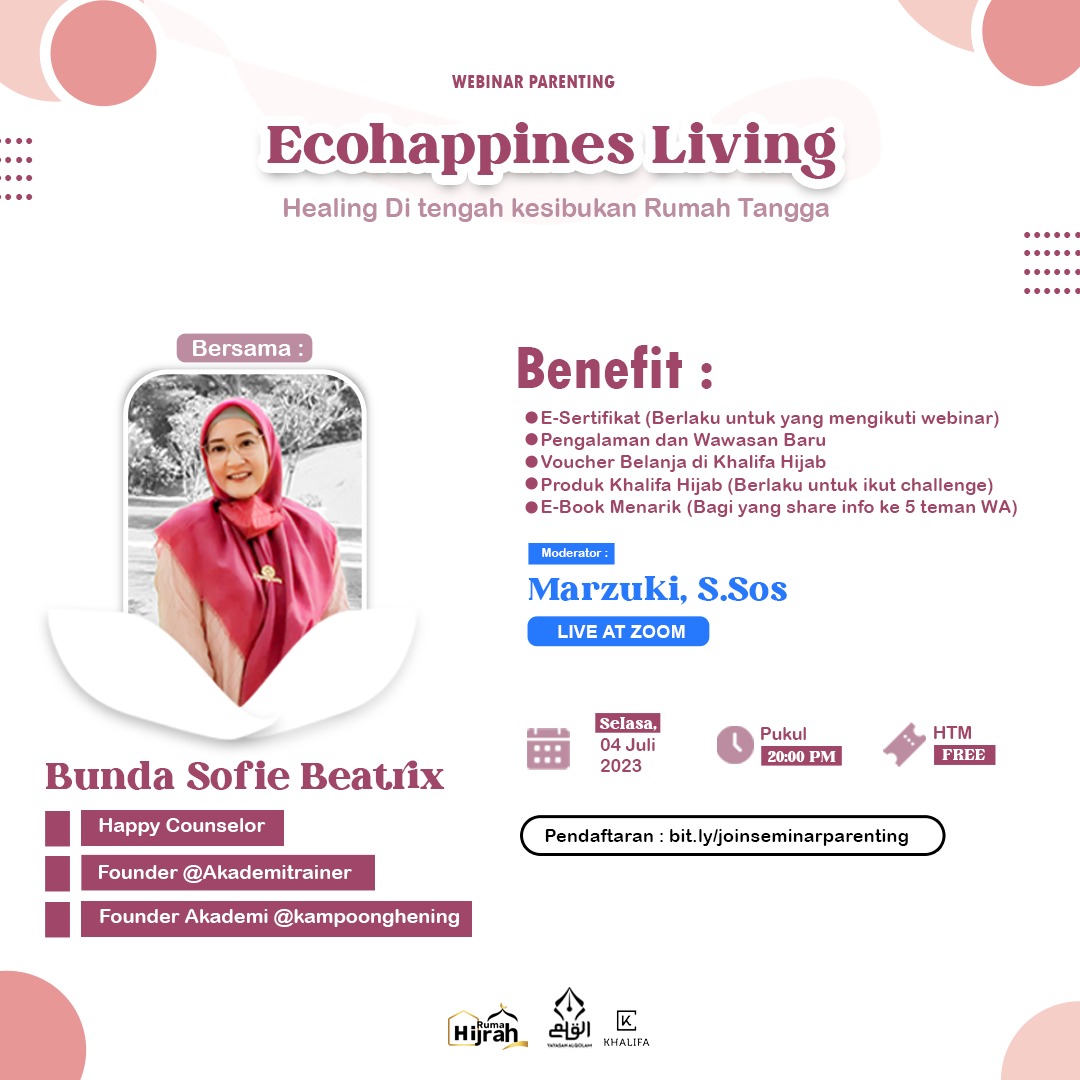 WikanaDina's tweet photo. @kak_syah *Hadirilah Seminar Parenting Umum*
_Bersama Rumah Hijrah Cirebon &amp; Khalifa Indonesia_
🗓️ *Selasa, 4 Juli 2023*
⏰ Pukul 20.00 WIB s/d selesai
📍 Live on zoom meeting
🔖 HTM FREE
Link pendaftaran di https://t.co/zFhvRUSBaL https://t.co/IhUrtBWtUV