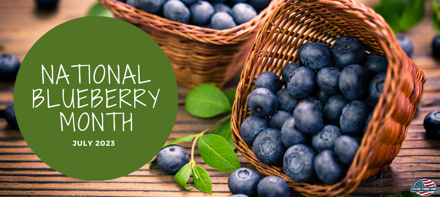 MilitaryProduce's tweet photo. July is National Blueberry Month! Grab a boost of blue, and enjoy all the facts and recipes that we will be sharing this month. 🫐🫐
#blueberry #blueberries #blueberrymonth https://t.co/Fi8K7ol9pP