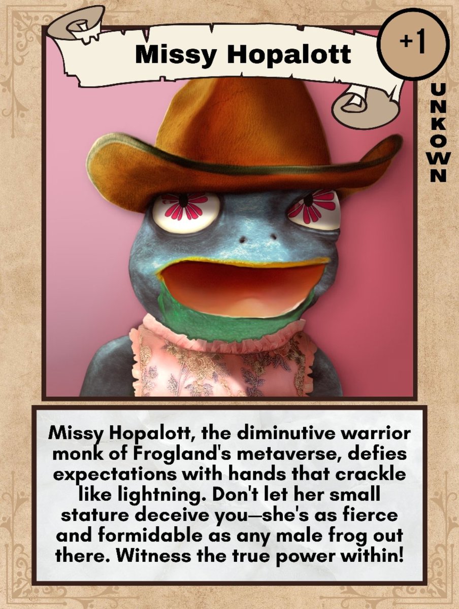 HornythaToad's tweet photo. @Frogland_io
@Divebunnie
Today's featured frog!!! https://t.co/KzbsRU2rGg