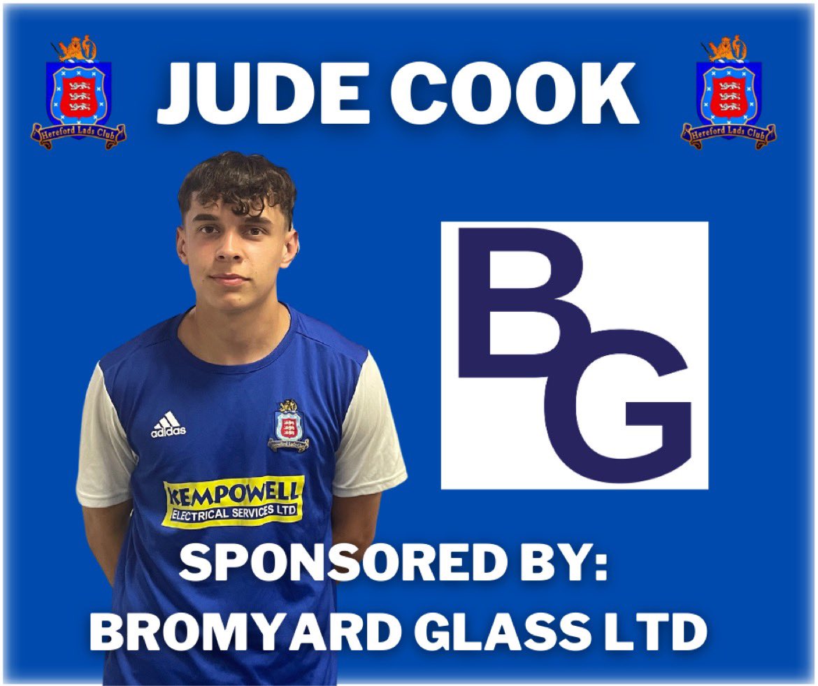 HfdLadsClubFc's tweet photo. PLAYER SPONSORSHIP | Thank you to Bromyard Glass for sponsorship Jude Cook this season. 

Visit their website - https://t.co/be0gB10oKh to find out more about the company. 

Interested in sponsoring one of our players this season? Drop us a DM!

#WeAreLadsClub 🔵⚪️ https://t.co/BMLXEMRNqp