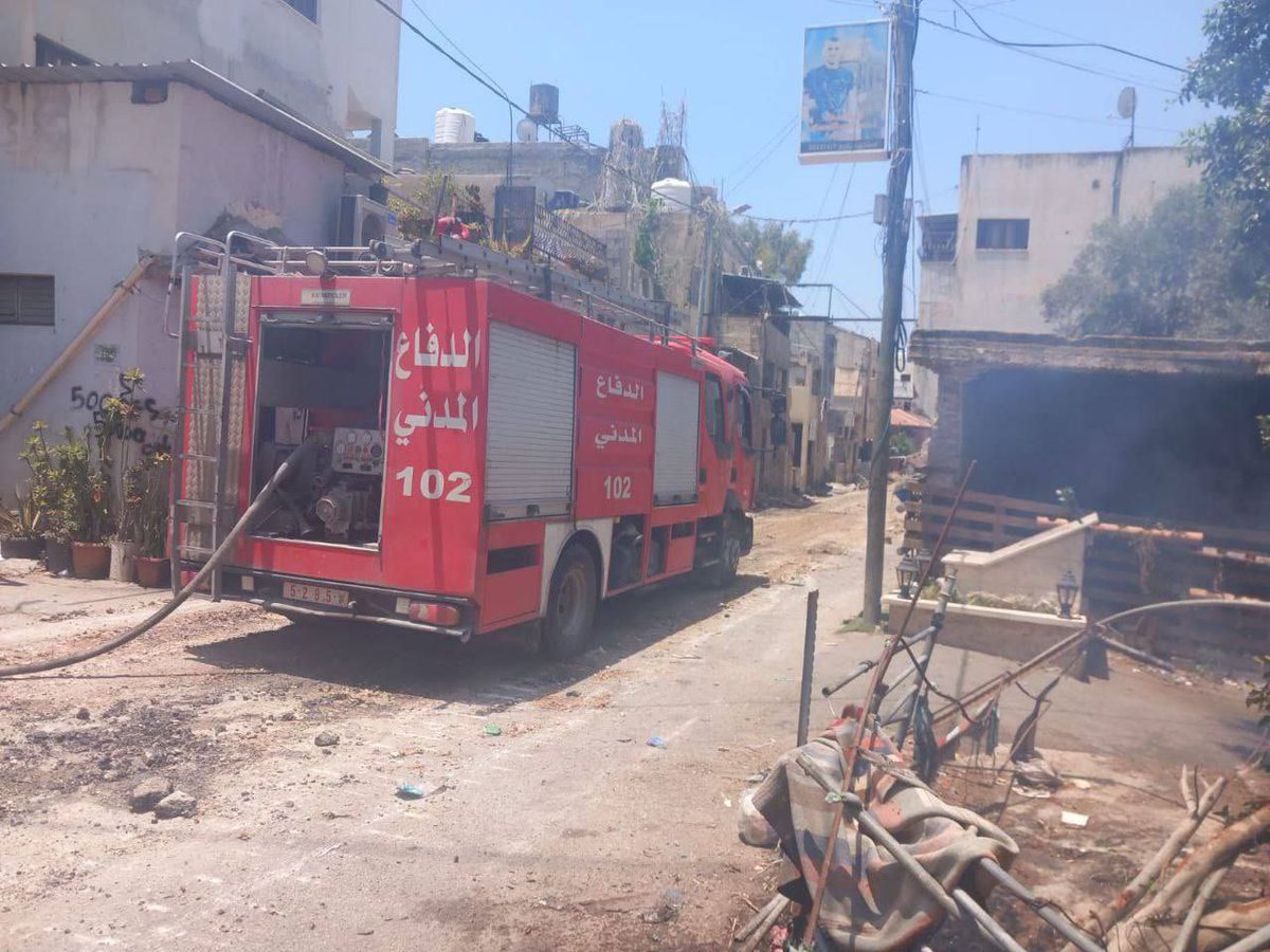 dwm97122's tweet photo. Damage is all over #Jenin camp after fifteen hours of the ongoing lsraeli aggression.
#JeninUnderAttack 
#IsraeliTerrorism https://t.co/BjX2zCL8Ts