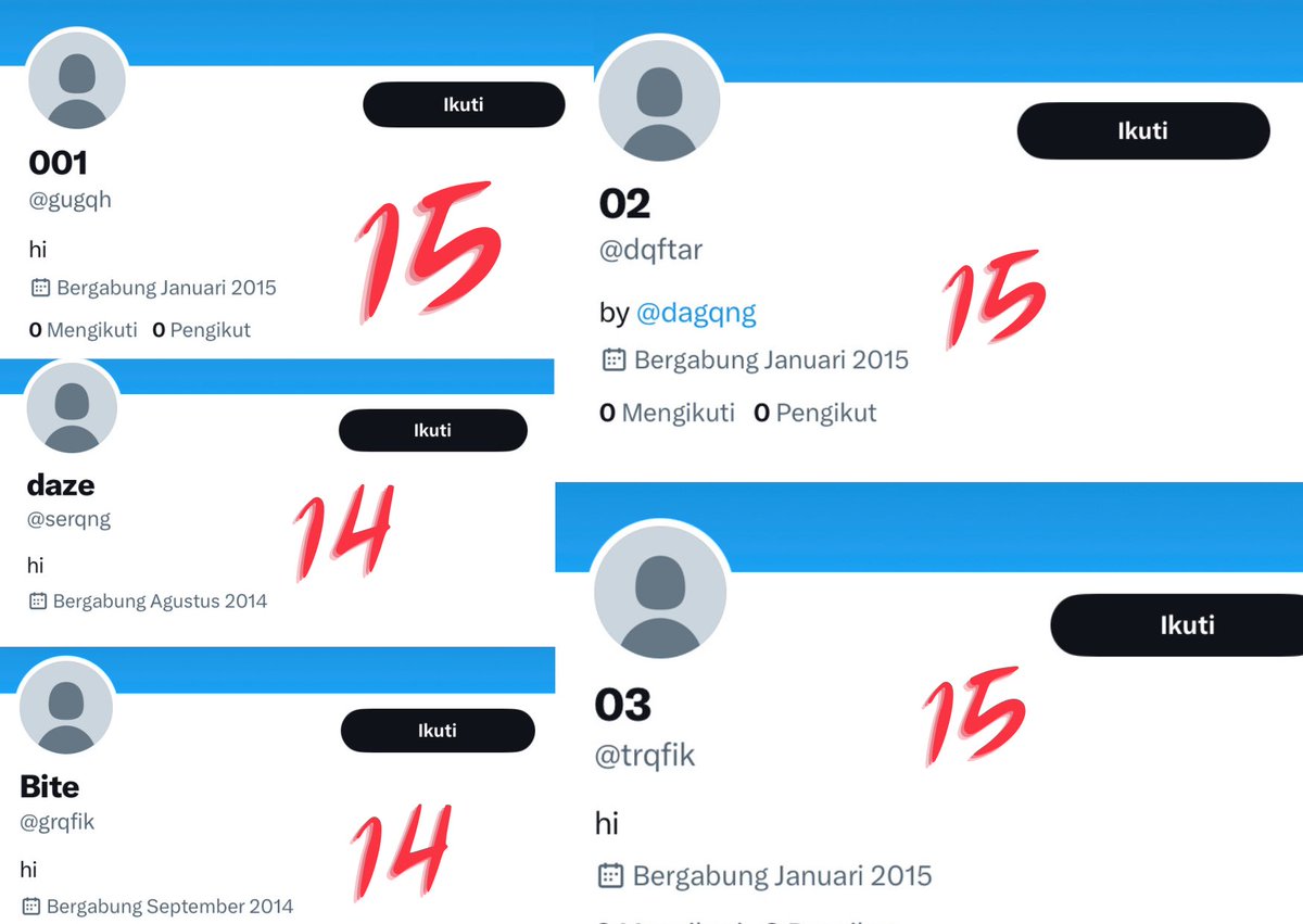 WTS ACC KOSONGAN Y14 &amp; 15      
💰 7.000 aja
dm ke kak <a href="/bleacxe/">Jasa cek turnitin dan parafrase</a>

• verif all no mastip 
• go green 
•  dapat pw email 
•  masuk mt ht 
•  avail space &amp; circle 
take ke  wa : tiny.cc/waBleacxe 

#zonauang #zonajajan #zonaba