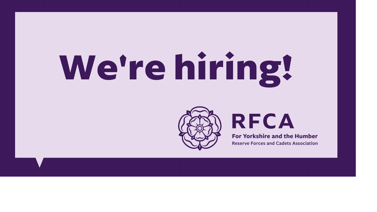 We’re looking for a Deputy Cadet Commandant to join @YorkshireACF!This is a Voluntary position based at Strensall, York.

Closing date for applications is Wednesday 19th July 2023.

For information and how to apply ⬇️⬇️

rfca-yorkshire.org.uk/jobs/