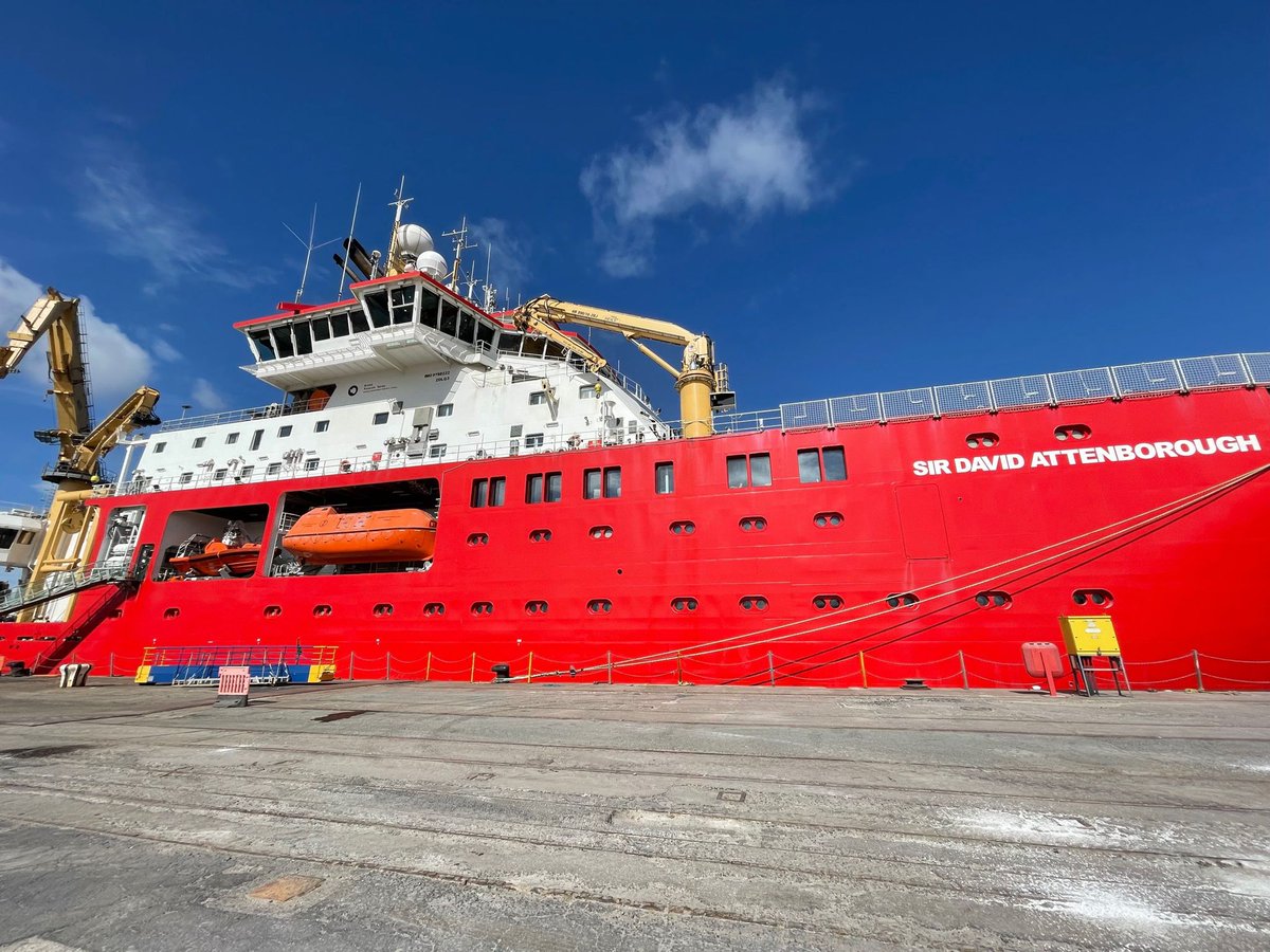 As the #RRSSirDavidAttenborough leaves Rosyth today, it will be running on Hydrotreated Vegetable Oil (HVO) for the first time. 🚢

We're trialling the alternative fuel as part of our pathway towards #netzero.

Here's the full story ⬇️
bas.ac.uk/media-post/tri…

#NetZeroWeek