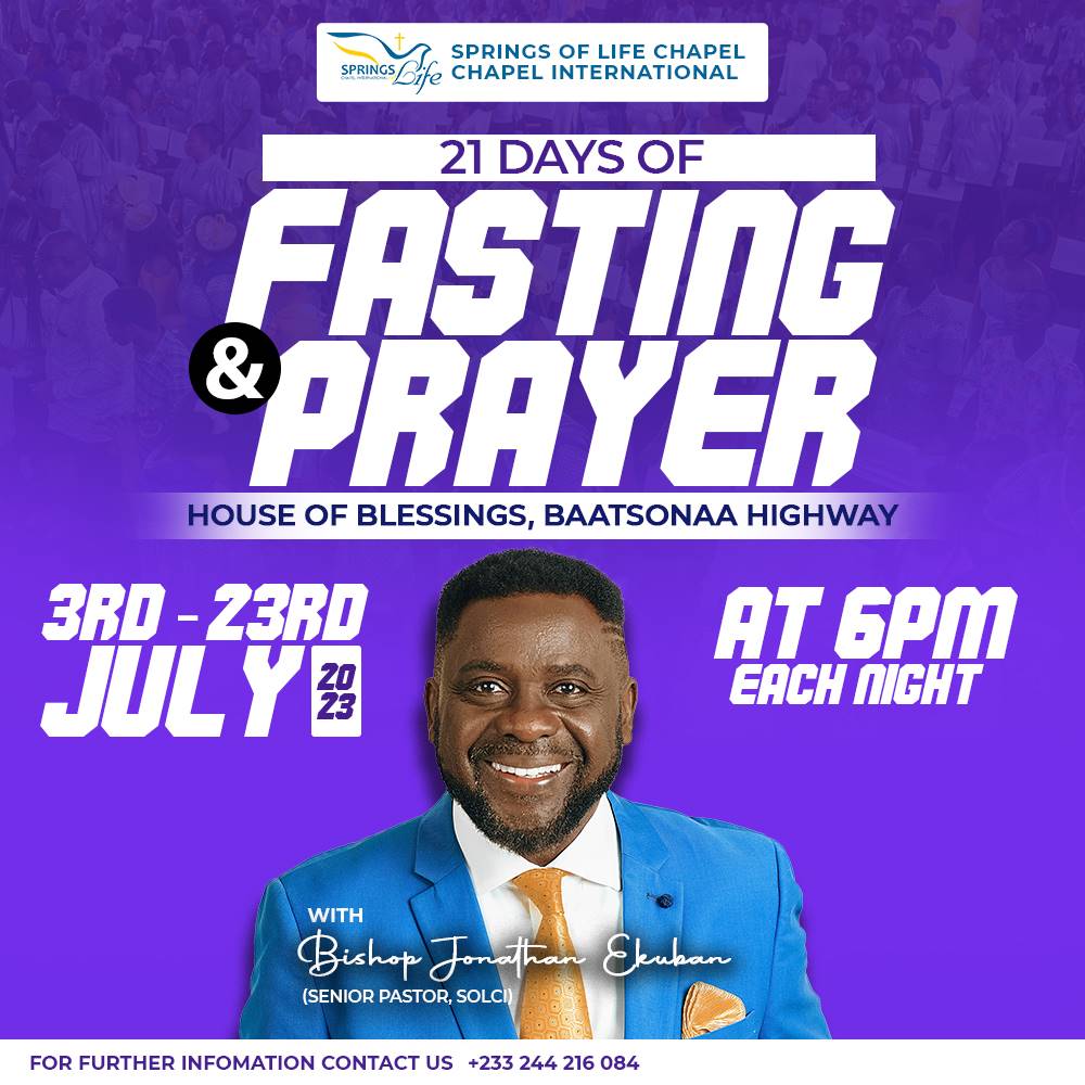 SOLCIHQ's tweet photo. Join the 21 Days of Fasting and Prayer Starting today at 6pm. Come let's pray together and call on our God to deliver us. #fastingandprayer #Solci #houseofblessings https://t.co/NWC7TahDp1