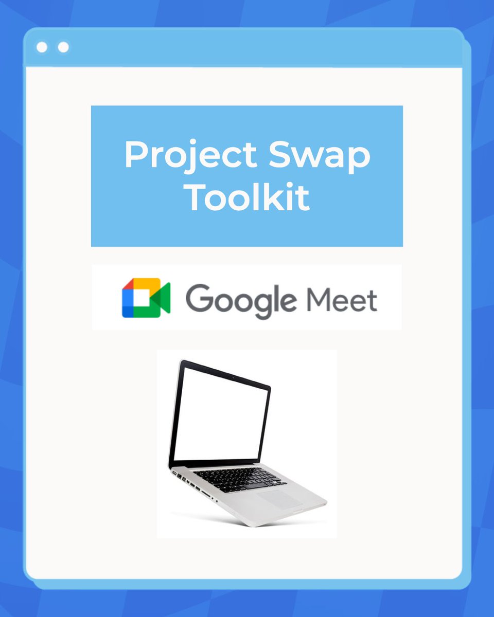 You don't need much to participate in the Project Swap. All you need is your computer and Google Meet.💻👥

The Project Swap is a free online event where you can swap projects with other creatives. You'll get to meet new people, and learn new skills.

Hope to see you there!!😊