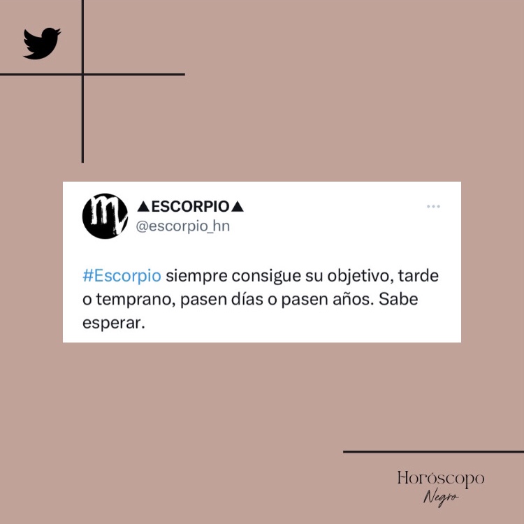 Síguenos en Twitter ➡️ @ escorpio_hn ✨🔮✨ #horoscoponegro