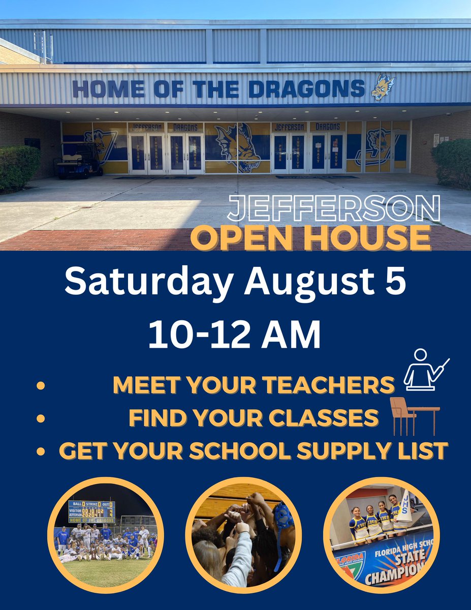 tampajhs's tweet image. Getting ready to welcome our Dragons for the 23-24 school year! Join us for Open House.