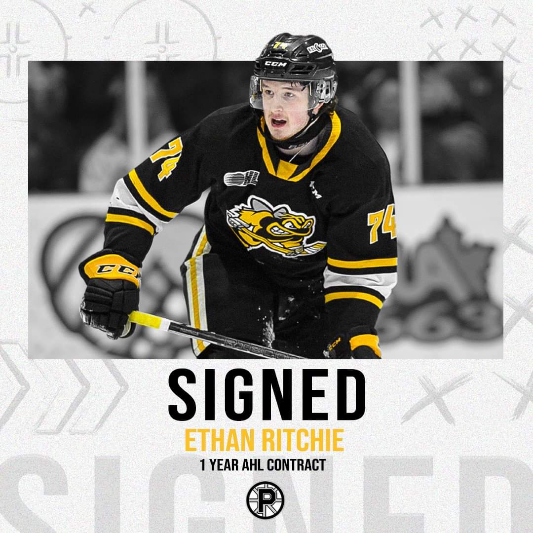 StingHockey's tweet image. Ritch has signed on the dotted line ✍️

Congratulations to Ethan Ritchie who just signed a 1-Year contract with the Providence Bruins! 

#Stingfootprint | @AHLBruins