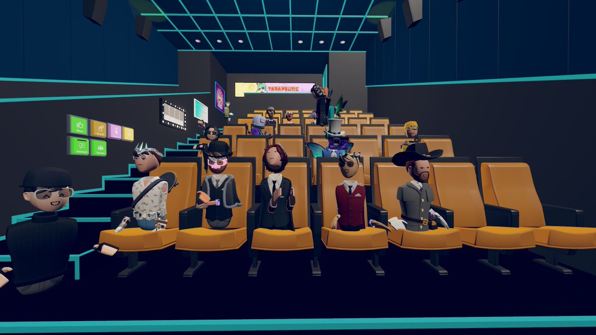 TarapeuticVR's tweet photo. Had a fun Discord Fam event in the ImprovTheatreRRS map yesterday! #rrstudio #recroom #recroomphotos #improv #theatre #improvtheatre #acting #vrgame #vr #actinglife https://t.co/cOfzxj2yy7