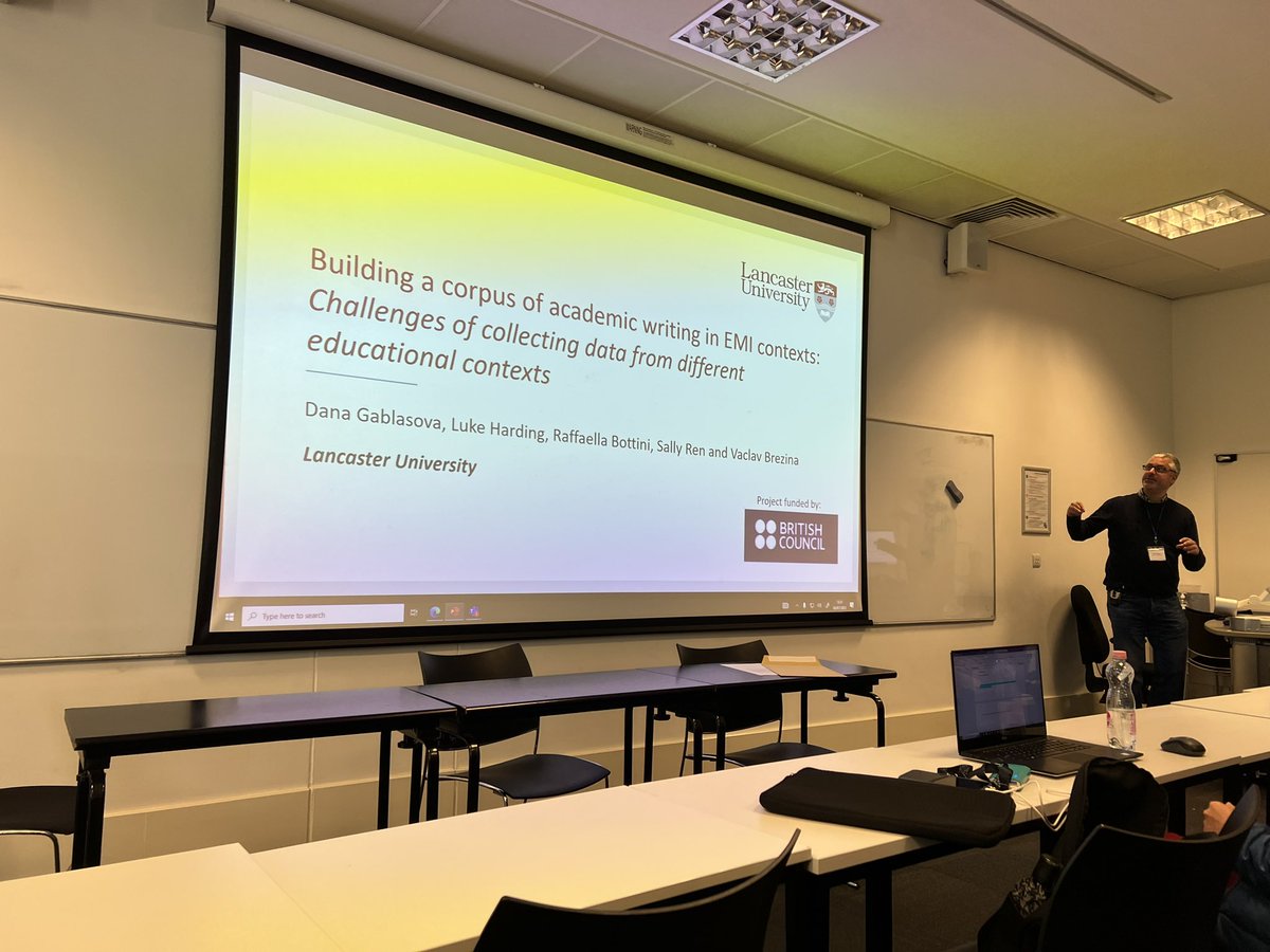 RaffaBottini's tweet photo. Academic writing in EMI contexts: What are the challenges of collecting this type of corpus data❓

A collaborative project by @danagablas @harding_luke @vaclavbrezina @SallyRen9 and international universities presented at #CL2023 https://t.co/hXAt9CndOY