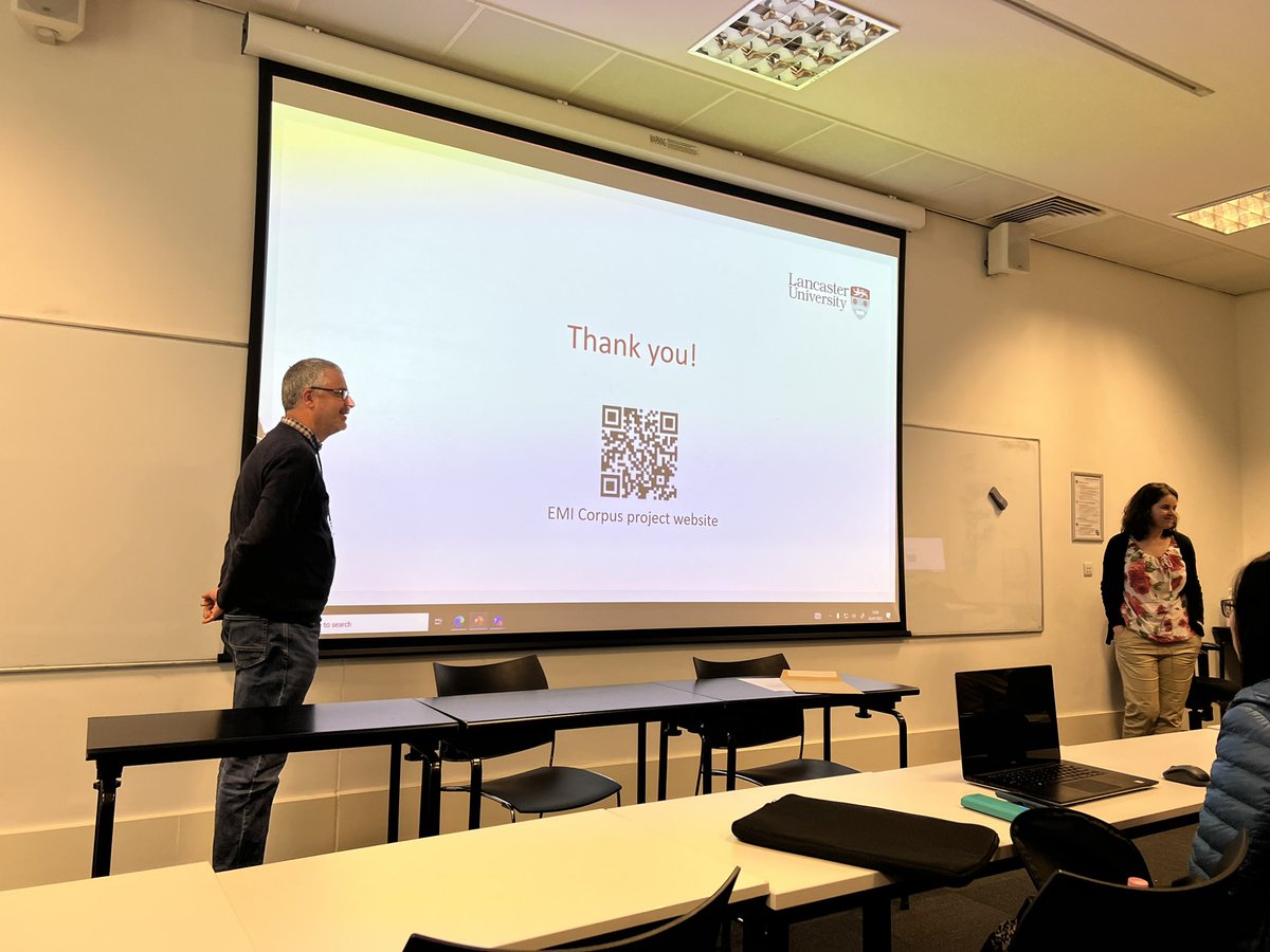 RaffaBottini's tweet photo. Academic writing in EMI contexts: What are the challenges of collecting this type of corpus data❓

A collaborative project by @danagablas @harding_luke @vaclavbrezina @SallyRen9 and international universities presented at #CL2023 https://t.co/hXAt9CndOY