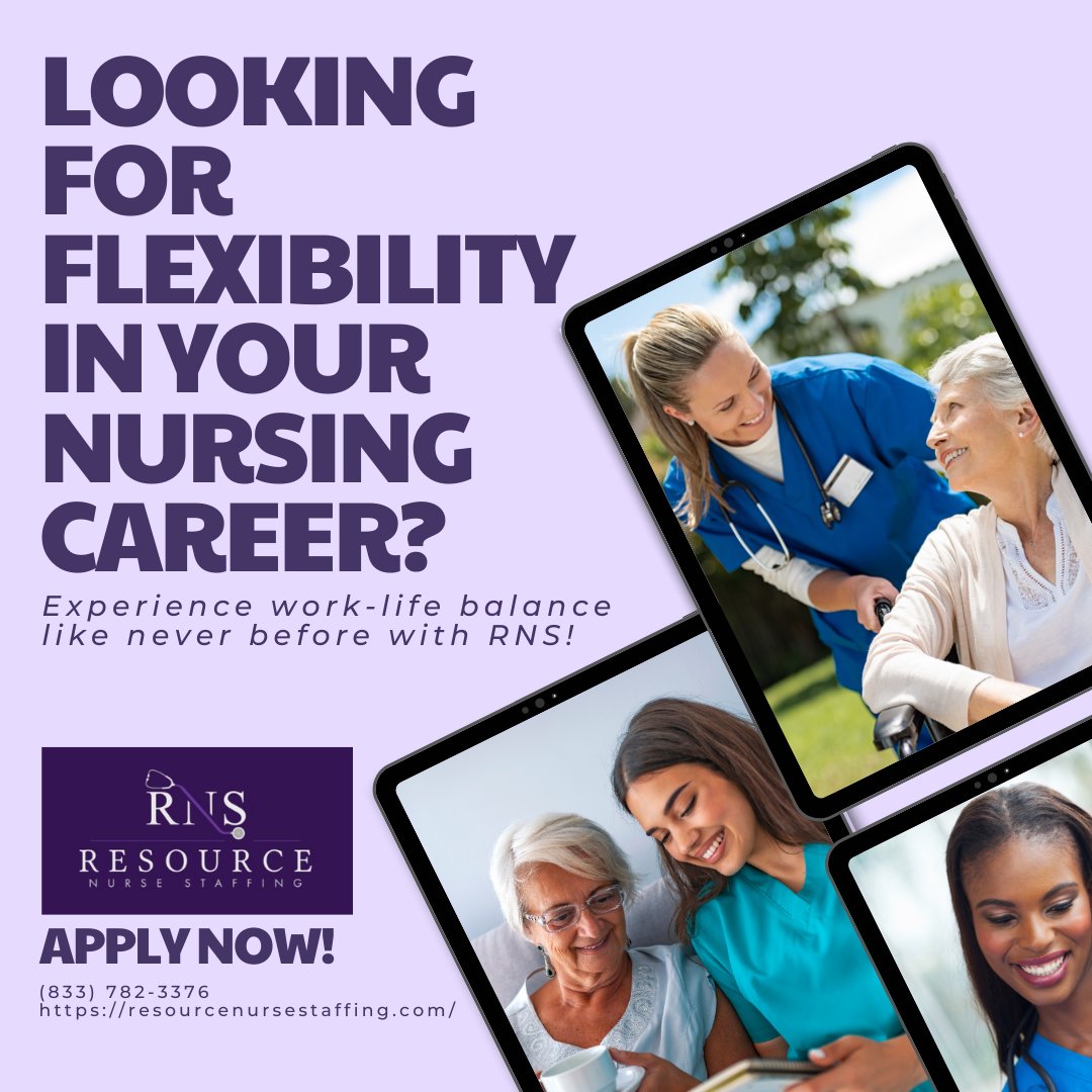 RNStaffingIN's tweet photo. Wxperience work-life balance like never before with Resource Nurse Staffing.
Become a Resource Nurse now!!!
https://t.co/7QcsRFqIe6
(833) 782-3376
.
.
.
.
.
.
.
.
.
.
#nurse #wehirenurse #nurselife #RN #LPN #CNA #QMA #nursejob #nursestaffing #staffingagency #westaffnurse #flexib https://t.co/vH9UVX1gfX