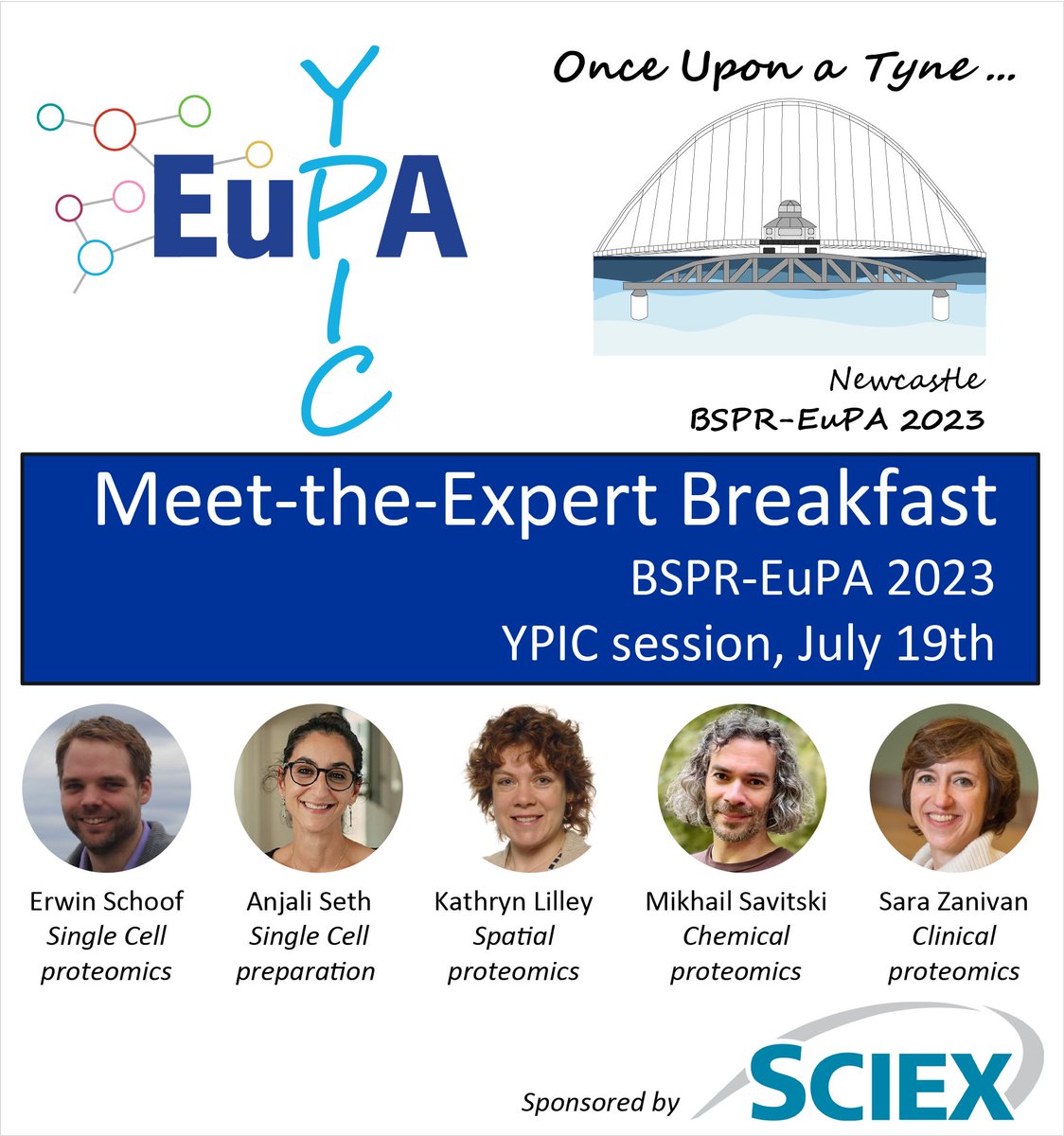 Young Proteomics Investigators Club (@eu_ypic) on Twitter photo Did you already register for our Meet-the-Expert Breakfast at the #EuPA2023 on July, 19th at 8-9 am? Don't miss the delicous food and fruitful discussions with <a href="/erwinschoof/">Erwin Schoof</a>, <a href="/Cellenion/">Cellenion</a>, <a href="/lilley_ks/">Kathryn Lilley</a>, <a href="/savitski_lab/">Savitski Lab</a>, <a href="/ZanivanLab/">Sara Zanivan</a>. Many thanks to our sponsor <a href="/SCIEXnews/">SCIEX</a>! Did you already register for our Meet-the-Expert Breakfast at the #EuPA2023 on July, 19th at 8-9 am? Don't miss the delicous food and fruitful discussions with <a href="/erwinschoof/">Erwin Schoof</a>, <a href="/Cellenion/">Cellenion</a>, <a href="/lilley_ks/">Kathryn Lilley</a>, <a href="/savitski_lab/">Savitski Lab</a>, <a href="/ZanivanLab/">Sara Zanivan</a>. Many thanks to our sponsor <a href="/SCIEXnews/">SCIEX</a>!