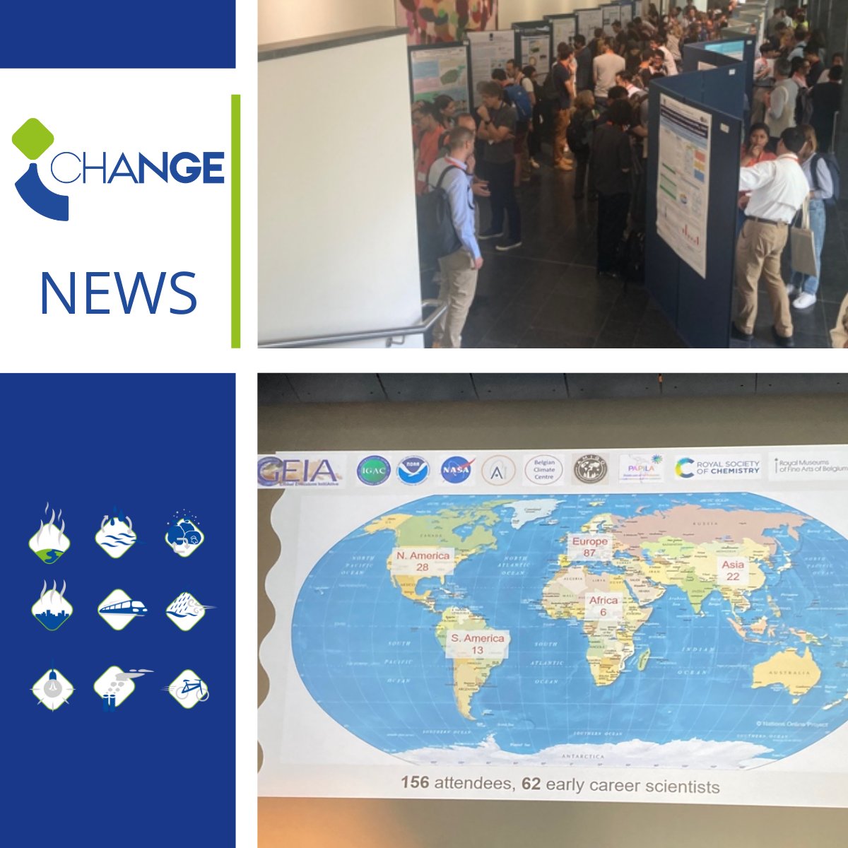 ICHANGE_EU's tweet photo. 🗣️Techne Consulting presented a poster on the Integrated evaluation of  #AirPollutants &amp; #GreenhouseGasesEmissions in the framework of the #ICHANGE #LivingLabs experiences at the #GEIA 20th Conference held on 2023 June 21-23.
👉 Have a look at the poster: https://t.co/KVnq5ewjkf https://t.co/cWn2WFRyX1