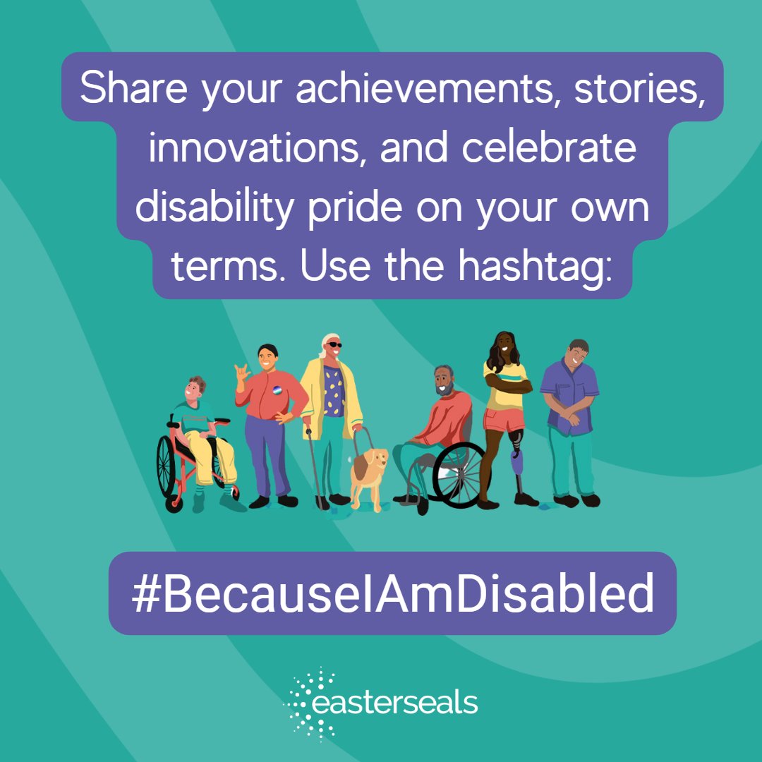 Disabled individuals are not here to inspire others! We have our own experiences, talents, and stories to share. Our achievements and contributions deserve recognition on our own terms. Join us in celebrating #DisabilityPrideMonth with #BecauseIAmDisabled.