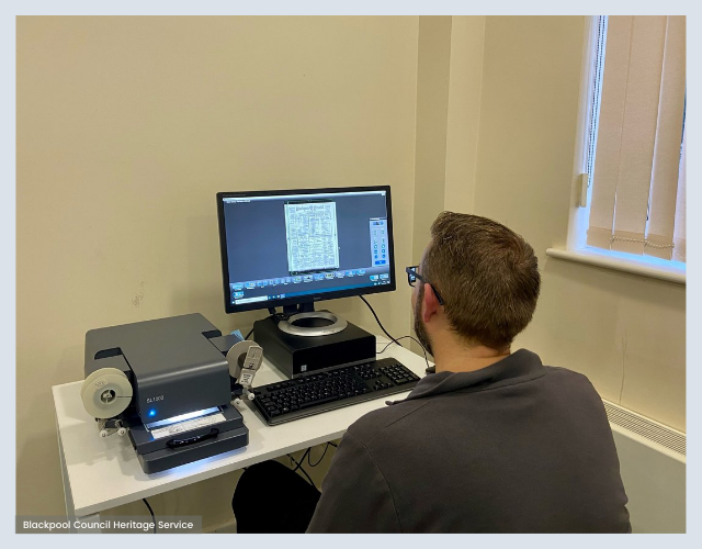 Our microfilm readers are back in operation on the ground floor of Central Library from Thu 6th July, 2023. Use of the microfilm readers is by appointment only. To book an appointment, contact the History Centre: 📧Email historycentre@blackpool.gov.uk 📞Call 01253 478090