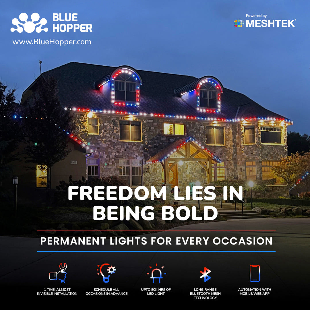'Sparkling Freedom Celebration'

Celebrate Independence Day in style with #BlueHopper's remarkable Outdoor #LightingSolution. From vibrant colors to stunning effects, light up your 4th of July like never before!

#HappyFourth #IndependenceDay #4thofjuly  #SmartLighting