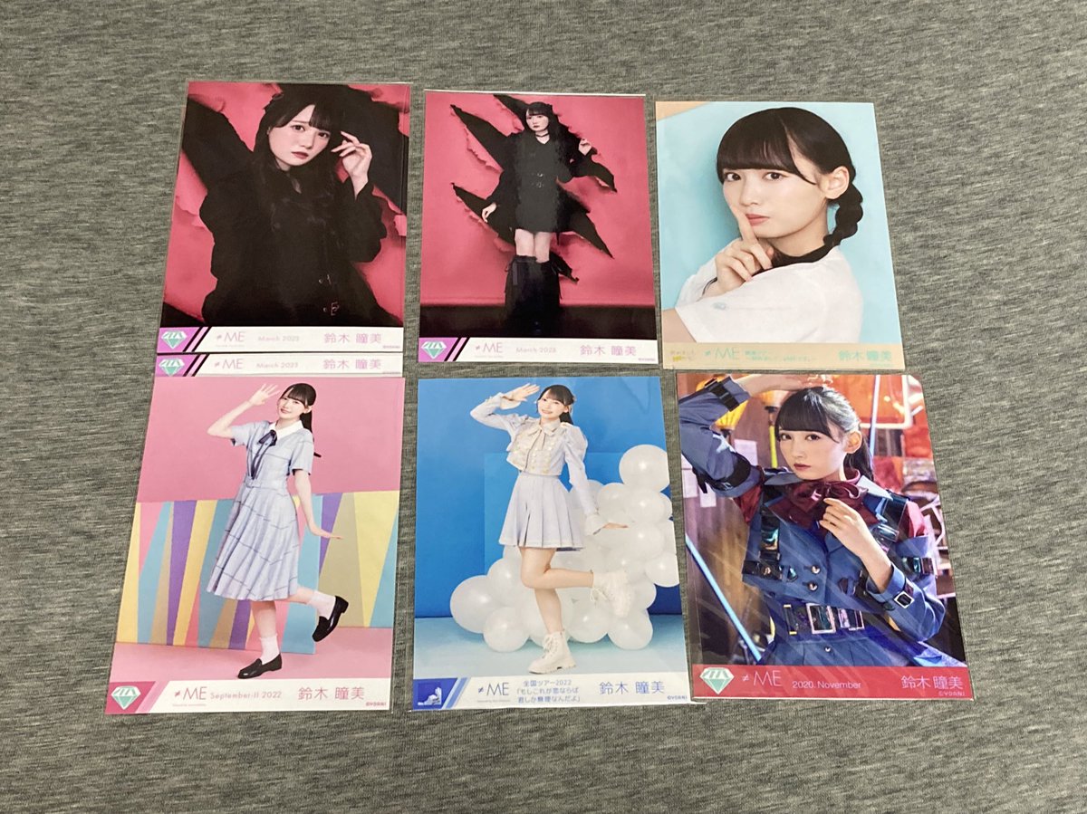 NEavq's tweet photo. ノイミートレ　生写真
提供　鈴木瞳美
1枚目　公式バラ
#ノイミー https://t.co/g7S5bg0L1i