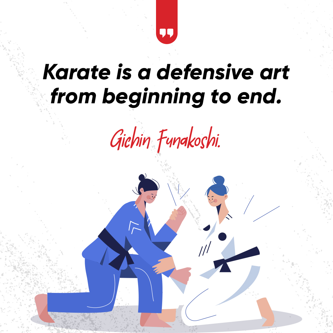 Karate is Japanese martial art whose physical aspects seek the development of defensive and counterattacking body movements the themes of traditional karate training are fighting and selfdefense though its mental and moral aspects target the overall improvement of the individual.