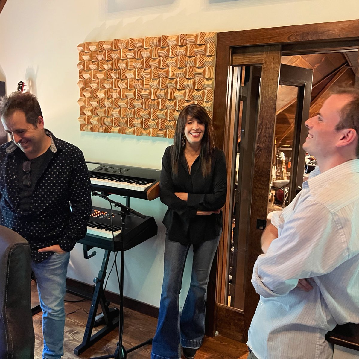 american_nomads's tweet photo. A look #behindthescenes when we recorded, 'Can't Cheat The Hangman.'  Streaming now on all platforms!

#Spotify | #Applemusic | #YouTube 
#newsingle #newmusic https://t.co/OWZAypivCe