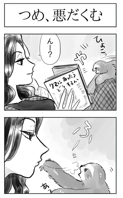 ナマケモノの赤ちゃんが人間に対して恐ろしい悪巧みをする(1/2)  #漫画がよめるハッシュタグ