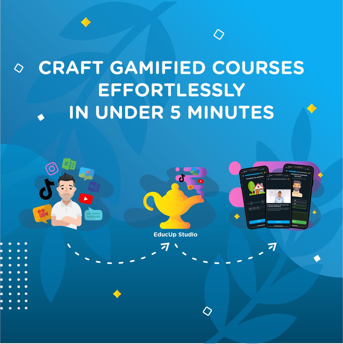 🌟 Big news! EducUp Studio is now live on Product Hunt! 🚀

We are helping educators and creators to easily gamify courses using AI. Over 100 courses have been created already by top educators on Languages, Math, etc. 
Upvote here: 
producthunt.com/posts/educup-s… 

#EducUpStudio #educup