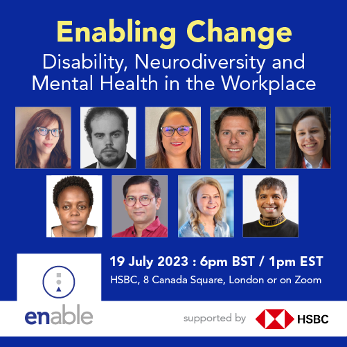 Signed up yet? 

Join us at <a href="/HSBC_UK/">HSBC UK</a> HQ in London to celebrate the launch of the Enable Role Model List on Wednesday 19th July. 

Register for free here: eventbrite.co.uk/e/enabling-cha…

#DEI #Diversityandinclusion #Disabilityawareness #ENRoleModels23 #Mentalheath #Neurodiversity