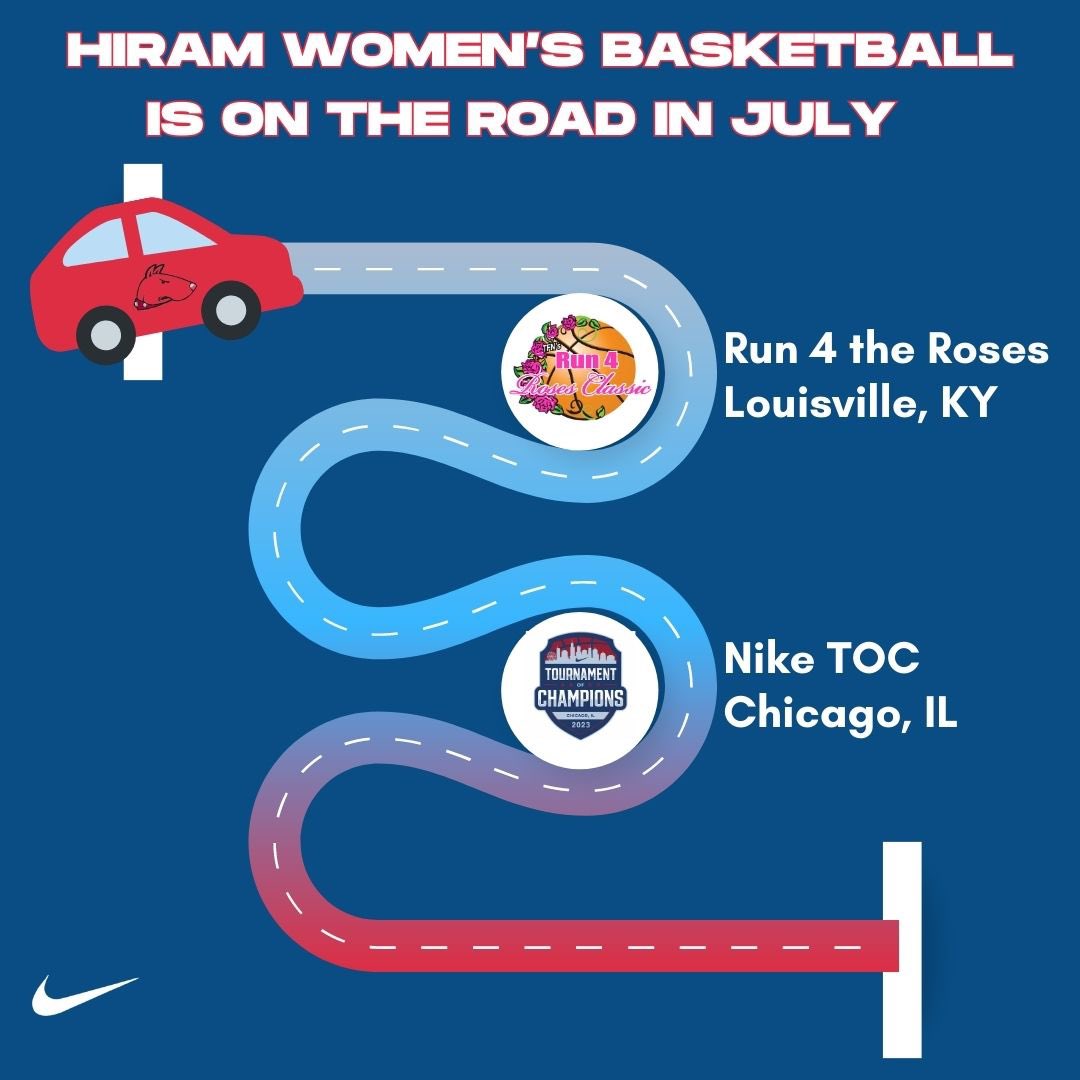 Hiram College WBB 🐾 (@hiramcollegewbb) on Twitter photo Hiram Women’s Basketball is on the road this week to Kentucky and Illinois!
•Run 4 the Roses (Louisville, KY)
•Nike TOC (Chicago, IL)
DM or email Coach Dellas (dellasA1@hiram.edu) if you’re attending either event.
#hiramcollege #hcwbb #recruiting #runfortheroses #niketoc Hiram Women’s Basketball is on the road this week to Kentucky and Illinois!
•Run 4 the Roses (Louisville, KY)
•Nike TOC (Chicago, IL)
DM or email Coach Dellas (dellasA1@hiram.edu) if you’re attending either event.
#hiramcollege #hcwbb #recruiting #runfortheroses #niketoc