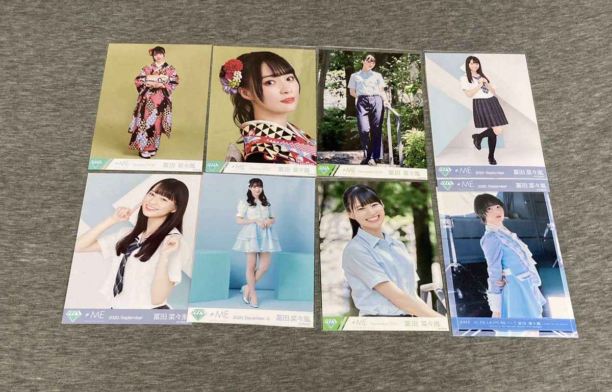 NEavq's tweet photo. ノイミートレ　生写真
提供　冨田菜々風
1枚目　コンプ　
2枚目　公式バラ
3枚目　公式バラ
4枚目　ノイプレバラ
#ノイミー https://t.co/ualS0z8z4v