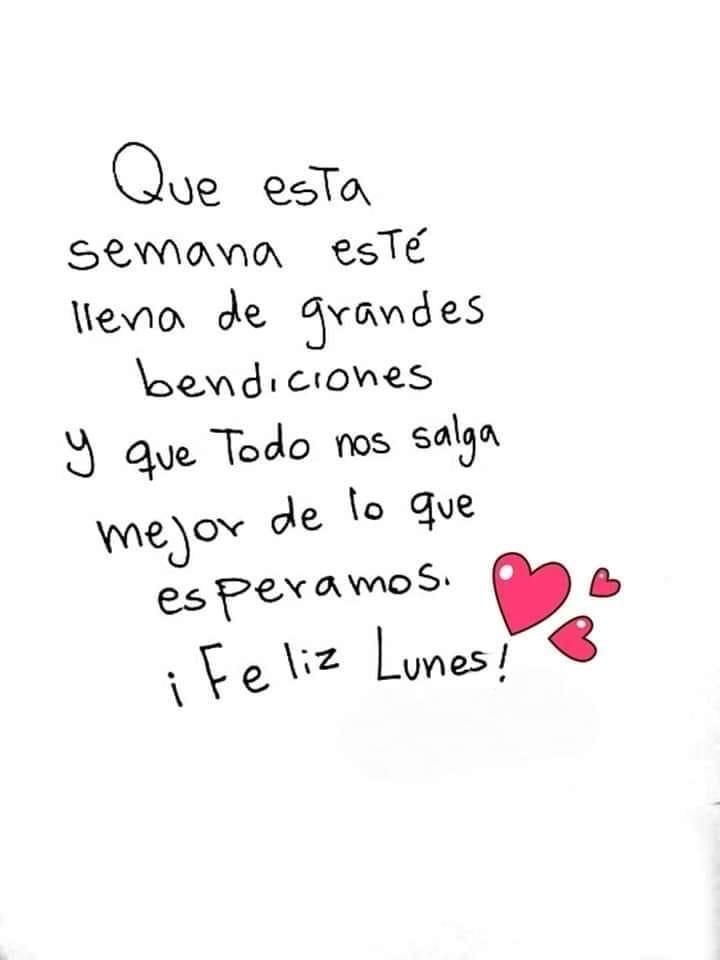 Que tengas un excelente inicio de semana!
#FelizLunes