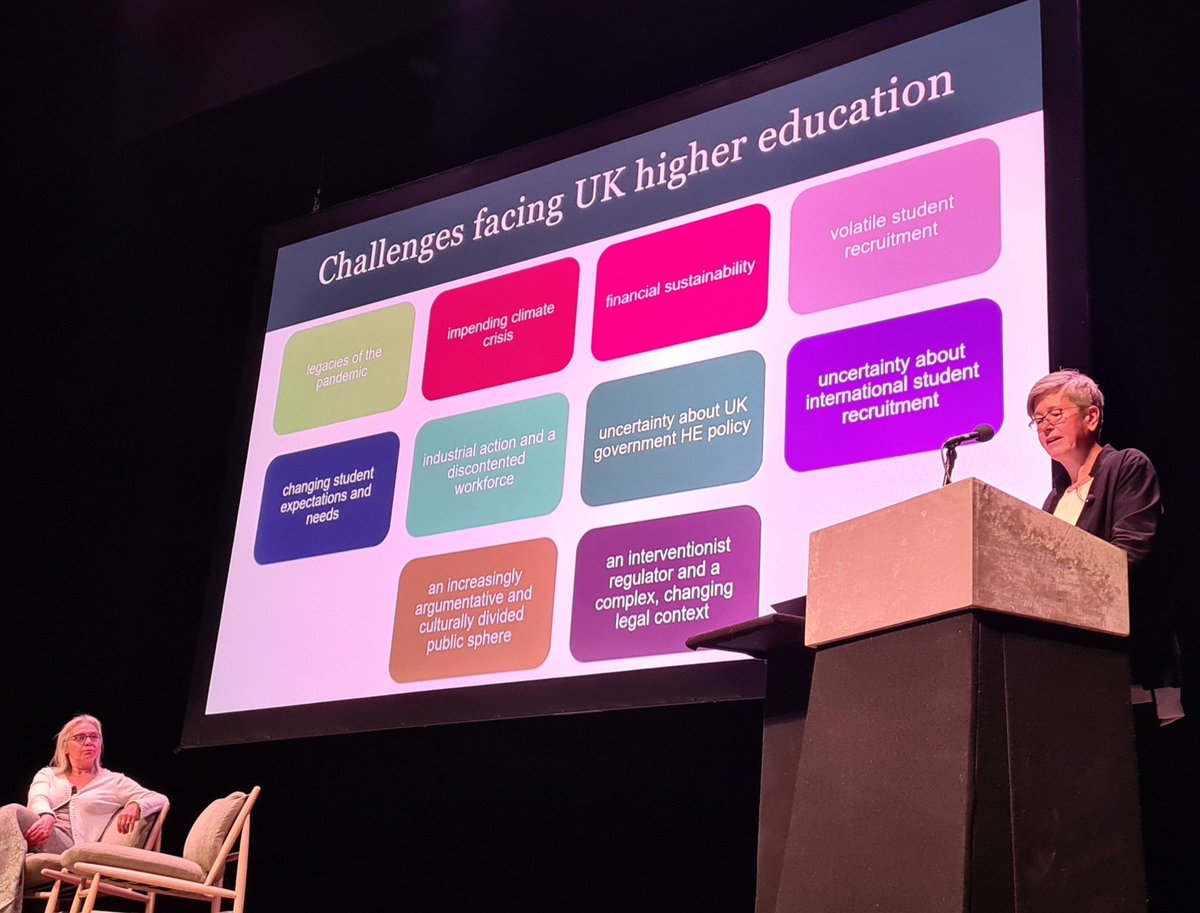 Opening keynote with Prof Sasha Roseneil #AUA23 The top 10 things keeping universities awake at night... Brilliant talk