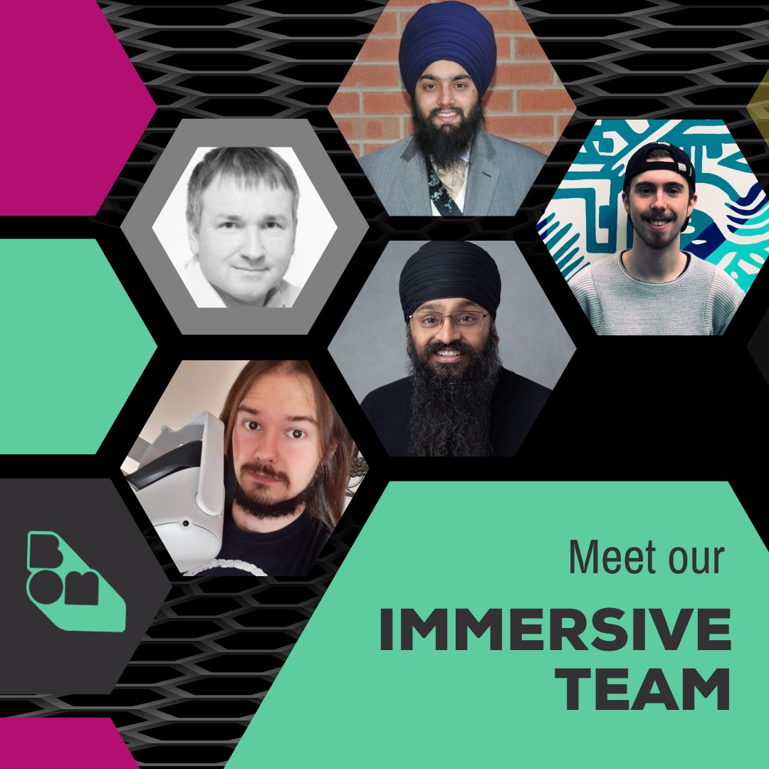 BOMlab's tweet image. And we’re off! A huge welcome to our amazing, cool, creatives Taran, Andy, Daniel, Gurvinder &amp;amp; Marcus.
These innovative gurus are the foundation of our in-house #immersivestudio &amp;amp; we are unbelievably excited to kickstart this brilliant new era of BOM with them.🙌🚀#birminghamtech